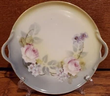 Vintage RS Germany Serving Tray Plate Dish Roses Flowers Simplistic Beauty