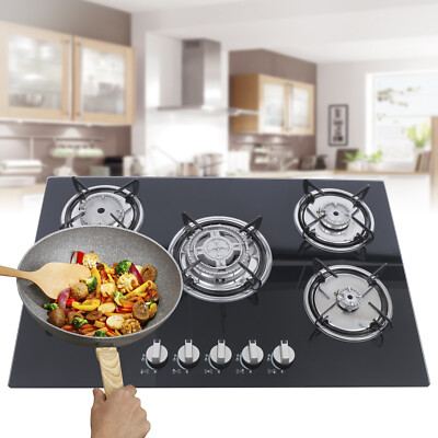 30'' inch Stove Top Gas Cooktop Burner Kitchen Cooking LPG / Propane w/ 5 Burners