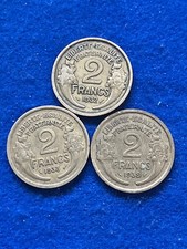2 franki 1932, 1938, 1939 (Al-Bro), Republika Francji (2703)
