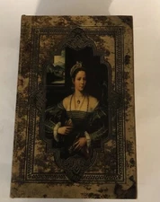 Duchess of Ferrara FAUX BOOK Hidden Storage Jewelry Safe Decor 2x7x10.5 Lined