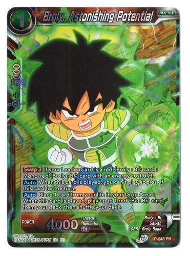 Dragon Ball Super Card Game Broly, Astonishing Potential P-248 PR