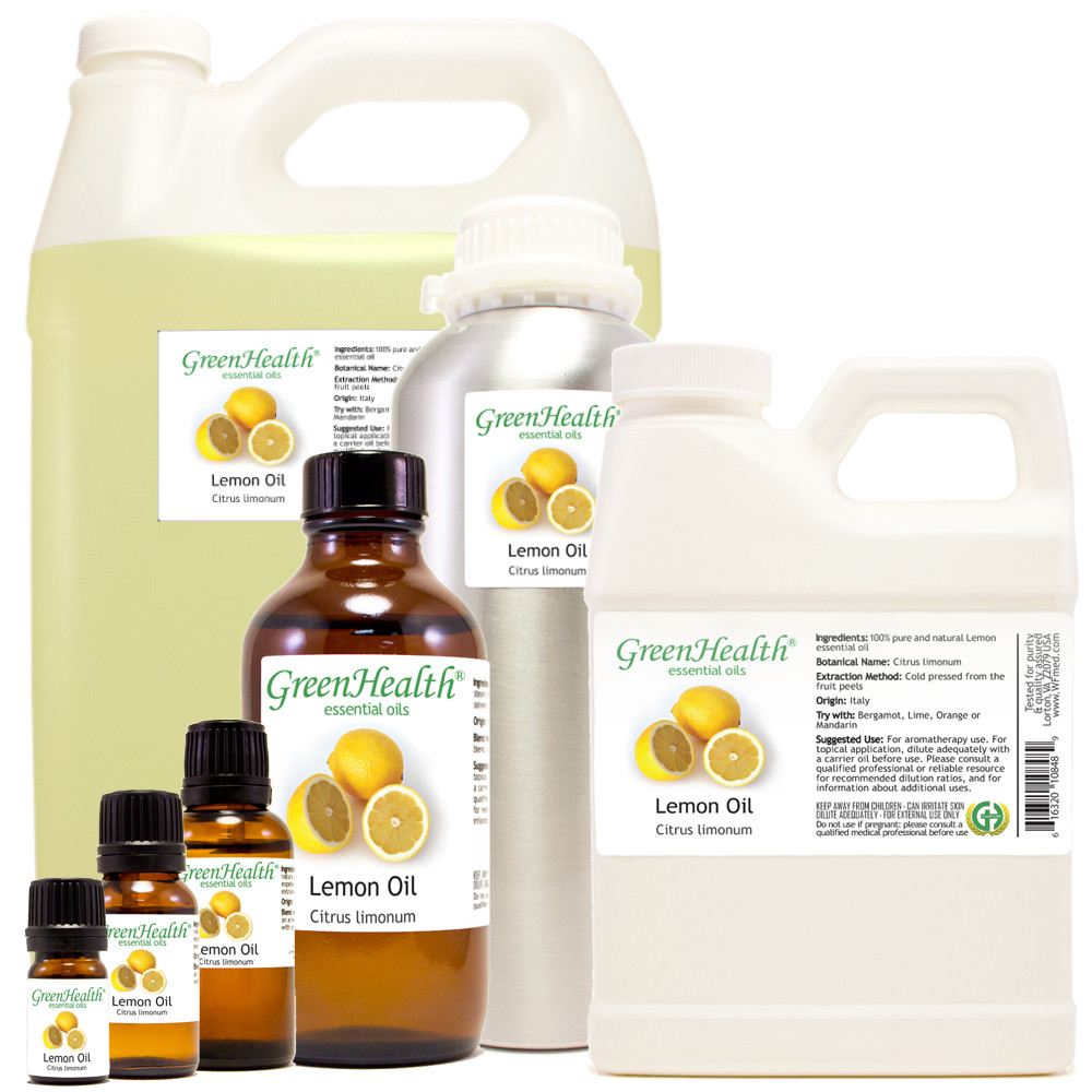 Pure Lemon Essential Oil - 100% Natural, Multiple Sizes, Free Shipping