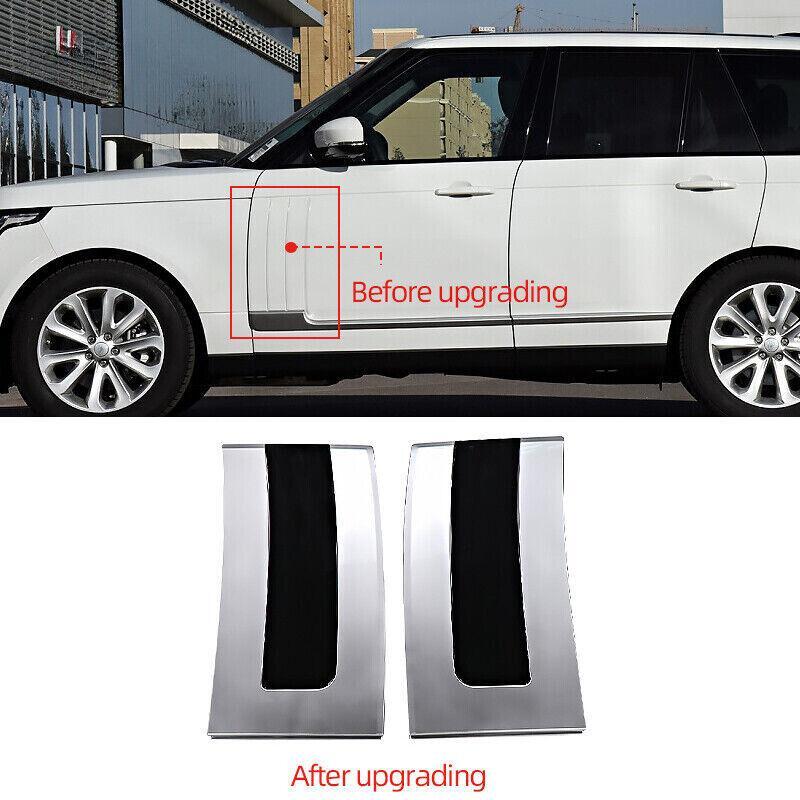 Black Silver Side Fender Vent Cover Trim For Range Rover Vogue 13