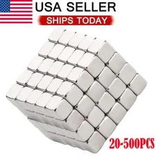 Lots Super Strong N38 Block Disc Neodymium Magnets Rare Earth 5x5x5mm Magnet