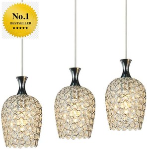 Feekenbu Modern 3 Lights Crystal Pendant Lighting For Kitchen Island Dining Room Ebay