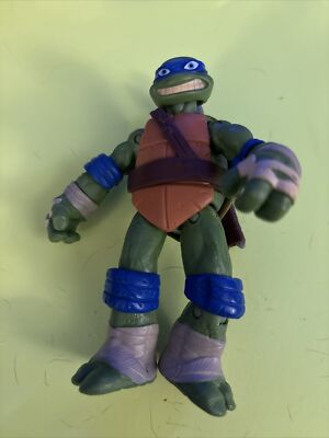 2012 Viacom TMNT Leonardo 4.5'' Action Figure Teenage Mutant Ninja Turtles..D5