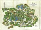 Magic Mountain Map 1971 - Poster 20x30