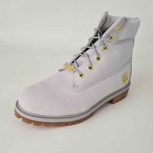 Timberland 6IN PREMIUM Junior Grey 0A43B2 Classic Boots Sz 6.5 Y = 8 Women New - Picture 2 of 10