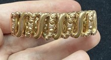Vintage Sweetheart Expandable WWII Era Gold Plated Bracelet Patented