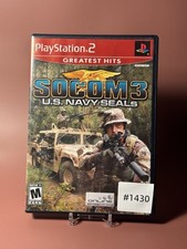 SOCOM 3 U.S. Navy SEALs PS2 Greatest Hits (Sony PlayStation 2, 2005) CIB Manual