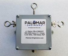 Off Center Fed OCF 4:1 Balun and 1:1 Balun Combo, 1.8-61 MHz, 1.5/5KW PEP O...