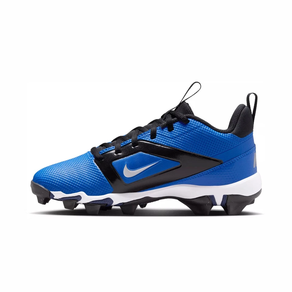Nike Kids'  Alpha Menace 4 Shark Football Cleats FQ4012-400 Size 4Y Royal/White - Image 2 of 4