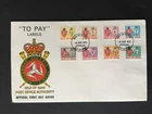 GB ISLE OF MAN 1975 POSTAGE DUE SET TO £1.00 ON FIRST DAY COVER