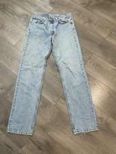 Vintage 90s 1994 Levis 505 Orange Tab Jeans Mens 32x33 Straight Leg 100 Cotton