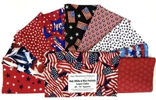 BD  Patriotic Red White Blue Layer Cake 40 -10" Squares Quilting & Sewing Fabric