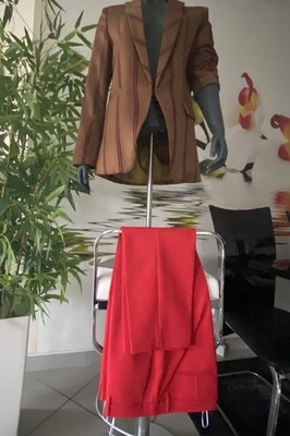 3 tlg. Blazer v. 10 FEET Design, Hose v. Heine, Bluse v. MNG Gr. 40