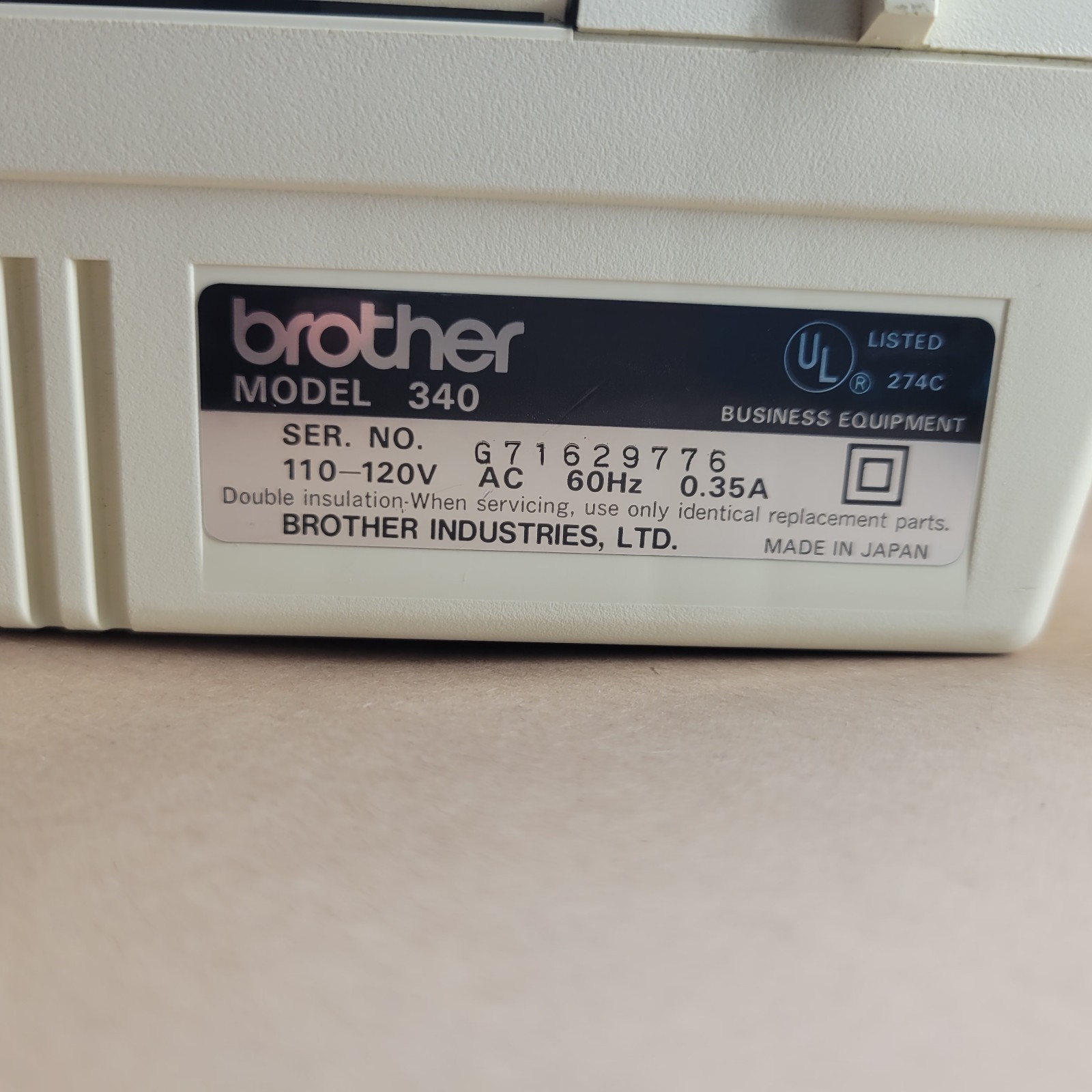 Brother Correctronic 340 Electronic Typewriter – Tested & Working