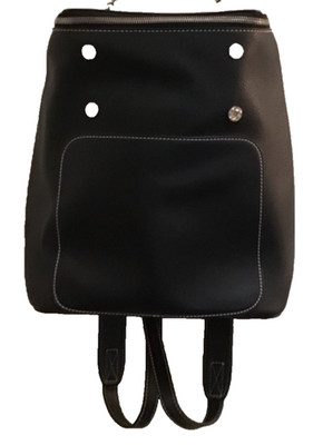 Expressions NYC Women's Backpack Small/Medium Black Faux Leather Great Condition