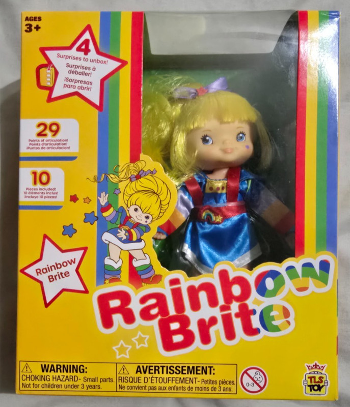 Rainbow Brite Doll Retro - 5.5" Exclusive TLS Toy - 4 Surprises to Unbox - NIB