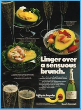 1984 Korbel Brut California Champagne Guerneville Sonoma County Avocados Ad