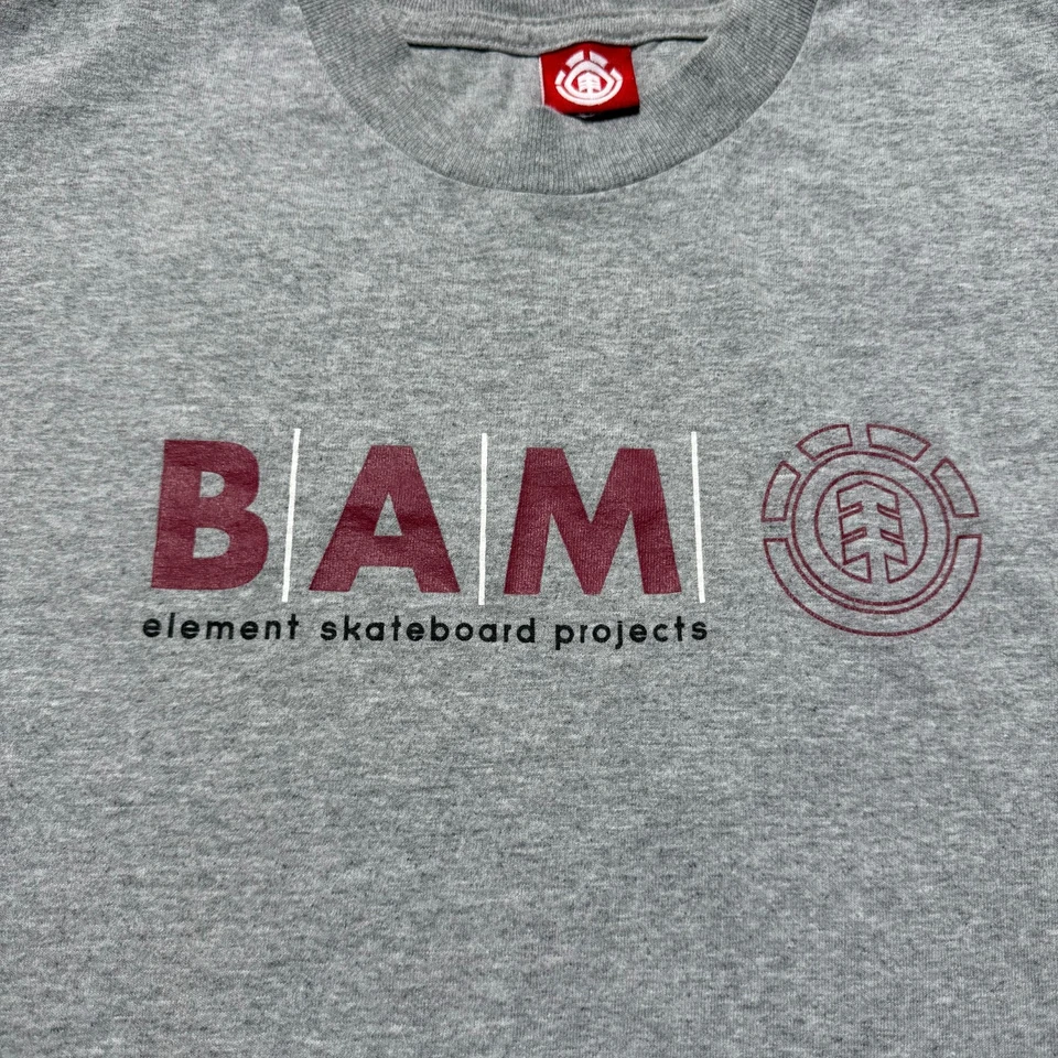 Camisa De Colección Años 90 Y2K BAM Element Skateboard Projects Brezo Cuello Redondo - Mediana Foto 2 de 4