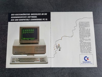Commodore PC 10  - Werbung aus den 1980er (W2)