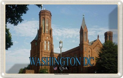 Blechschild 12x18 cm Washington DC USA Smithsonian Institution Bildmotiv Reisemo