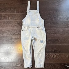 Trendy Stone Washed Overalls With Open Sides