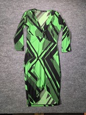 Symphony Womens Dress Geometric Size XS  V Ne...
