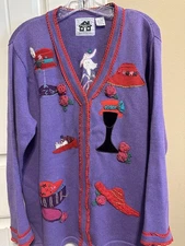 STORYBOOK KNITS 1x RED HATS SWEATER for SOCIETY LADY as quacker factory poss 2x