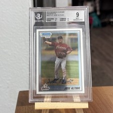2010 1st Bowman Chrome Prospects #BCP137 Jose Altuve Rookie Card BGS 9 MINT. rookie card picture
