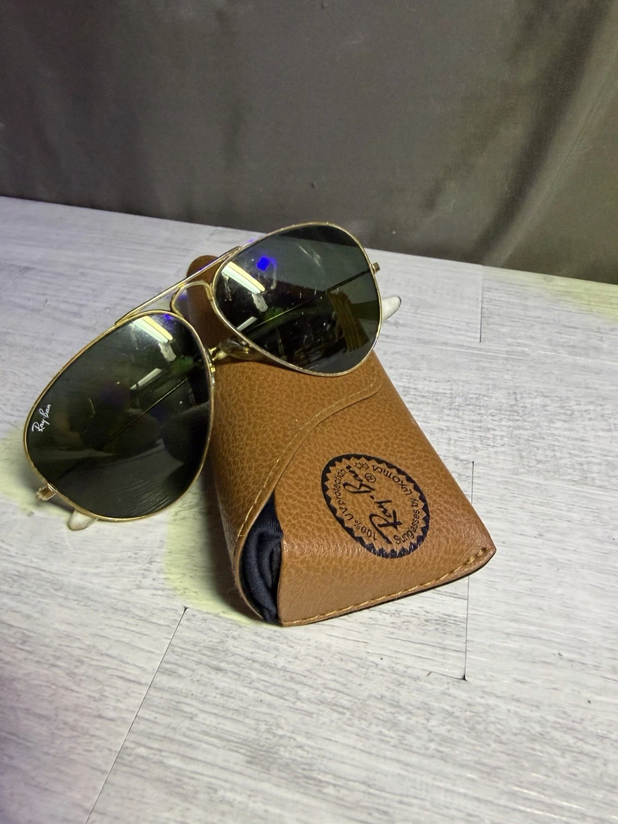 Ray-Ban アビエイターサングラス II ゴールド Ray-Ban Aviator Gold Black Sunglasses for Men for sale - eBay