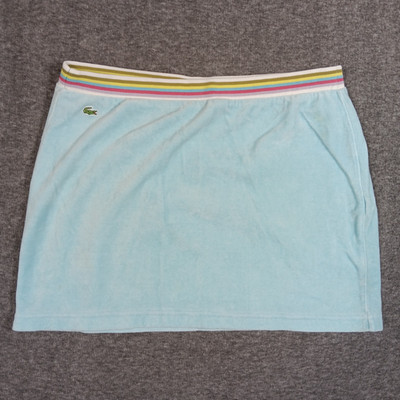 Lacoste Skirt Womens 38 Terrycloth Striped Waist Tennis Athletic Made in France
