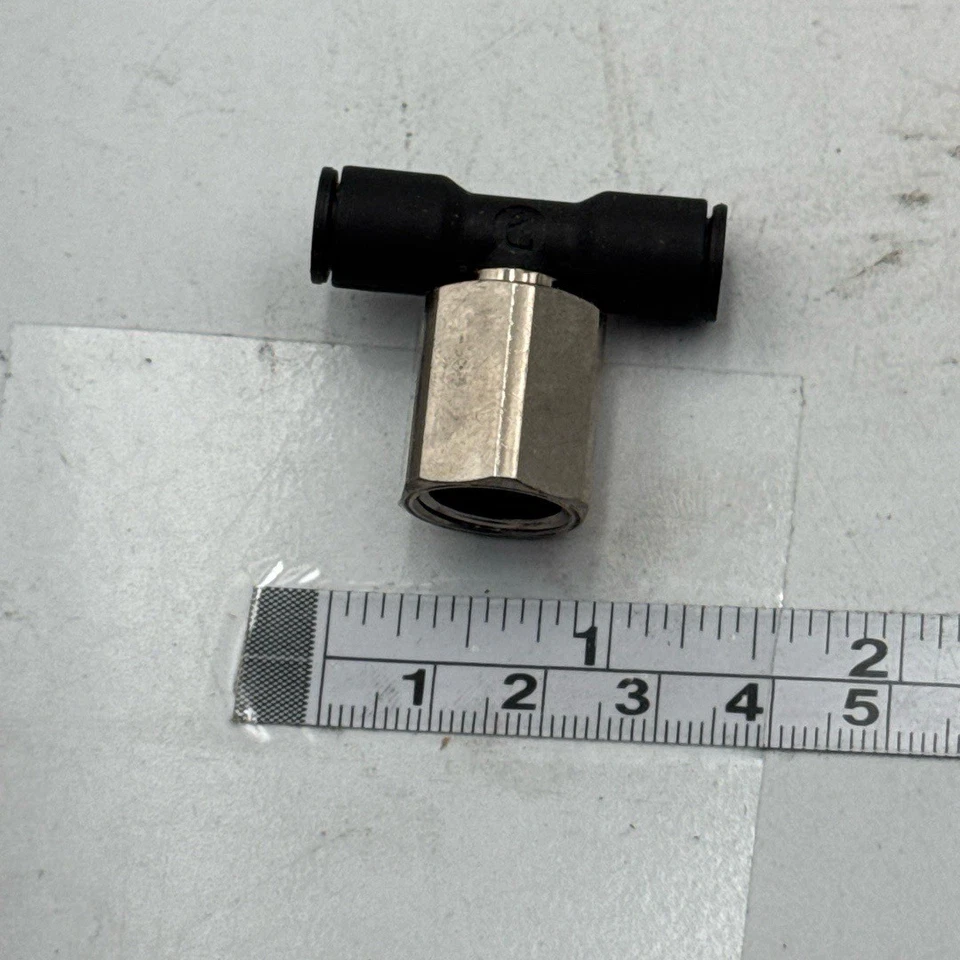 Parker Legris X377PLP-4-4 Brass Push-Connect Female Tee 1/4 Inch QTY 10 - Image 4 of 4