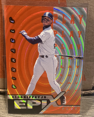Ken Griffey Jr 1998 Pinnacle Epix Play Orange #E1 HOF Seattle Mariners