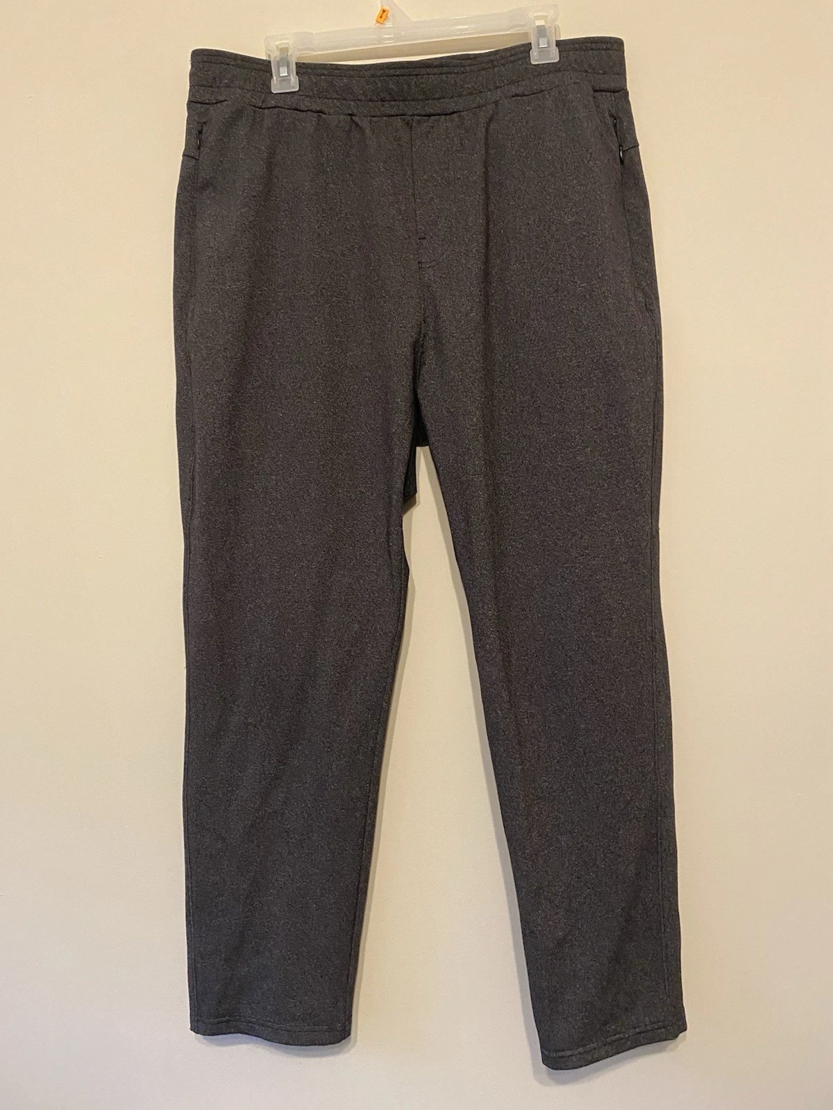 Public Rec Pants Mens 38/30 Gray Gamechanger Drawstring Stretch Zip Pockets