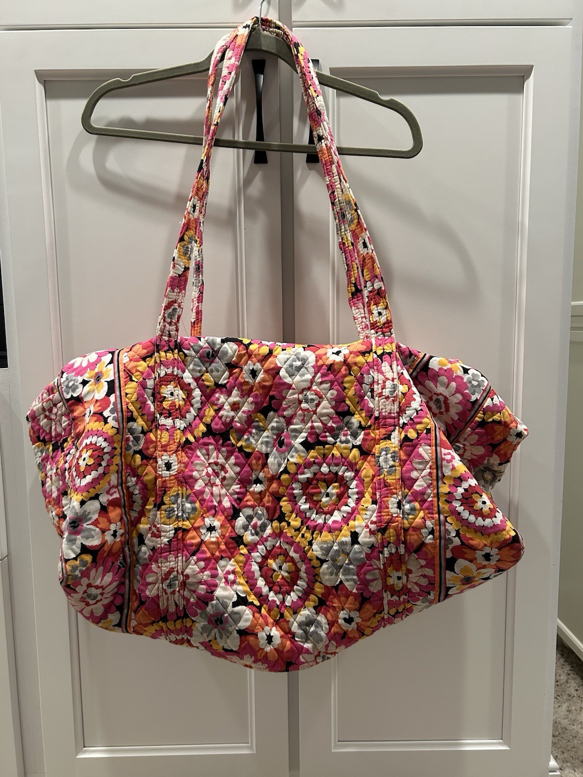 Vera Bradley Pixie Blooms  Large Duffle Travel Weekender Bag Floral