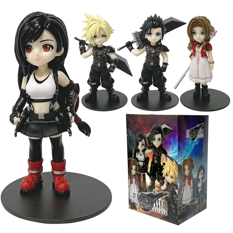 Final Fantasy VII Rebirth Figures Tifa Cloud Aerith Zack PVC Models