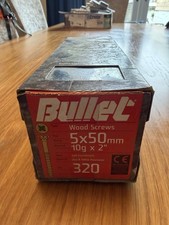 5X50mm Bullet Wood Screws. 320 Self Countersunk screws. Free Bit