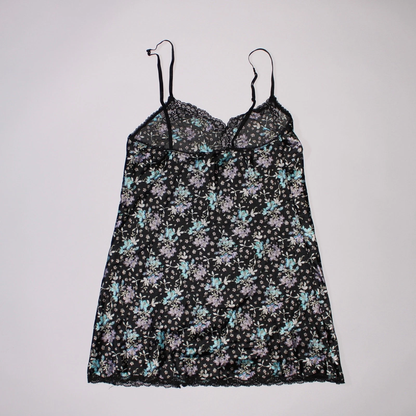 UNDERCOVER Abito Victoria's Secret nero floreale slip con spacco taglia M