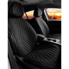 Sitzauflagen kompatibel mit Mercedes CLS ab 2004 Schwarz/Weiß 2er Set Minnesota