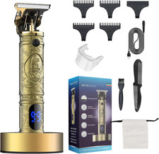 Suttik Mens Hair Clipper Cordless Professional Hair Trimmer with Charging Dock B