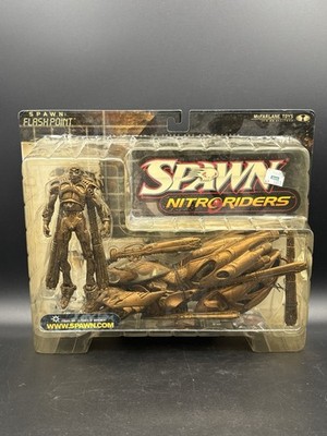 McFarlane Spawn Nitro Riders Flashpoint Action Figure Motorcycle Toy New Box Eww