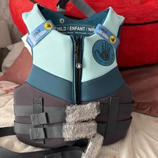 Body Glove Child's Boy Neoprene PFD Type 70 Life Jacket 33-55lbs Blue