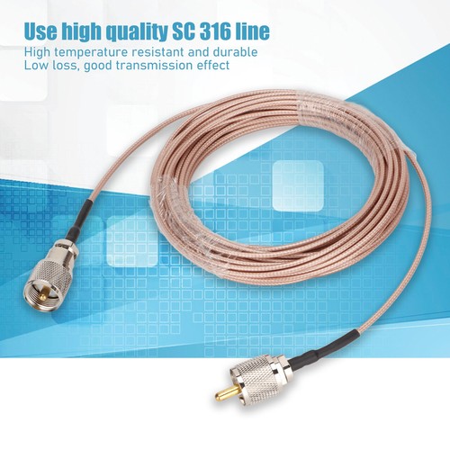 PL259 Złącze Kabel koncentryczny Niska strata 10m Długość SC316 Kabel radiowy do anteny FY - Zdjęcie 6 z 22