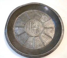 Vintage 9” Tin Metal Pie Pan P.P. Co. Farmhouse Decor