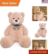 47 inch Big Giant Teddy Bear Stuffed Animals, Light Brown Soft Plush Life Siz...