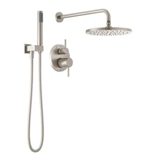 Delta 14 Series Rain Shower System Faucet Set 10" Head & Handheld - Stainless
