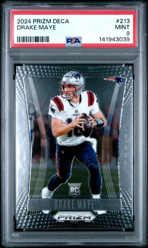 2024 PANINI PRIZM DECA #213 DRAKE MAYE ROOKIE RC PSA 9