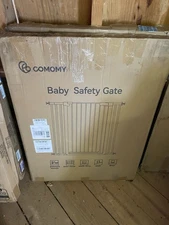 COMOMY 29.5-48.8" Wide, 36"-Extra Tall Baby Dog Safety Gate Pressure-Mount BLACK